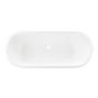 72" Scarlett Cast Iron Double-Ended Pedestal Tub - Rolled Rim, , large image number 4
