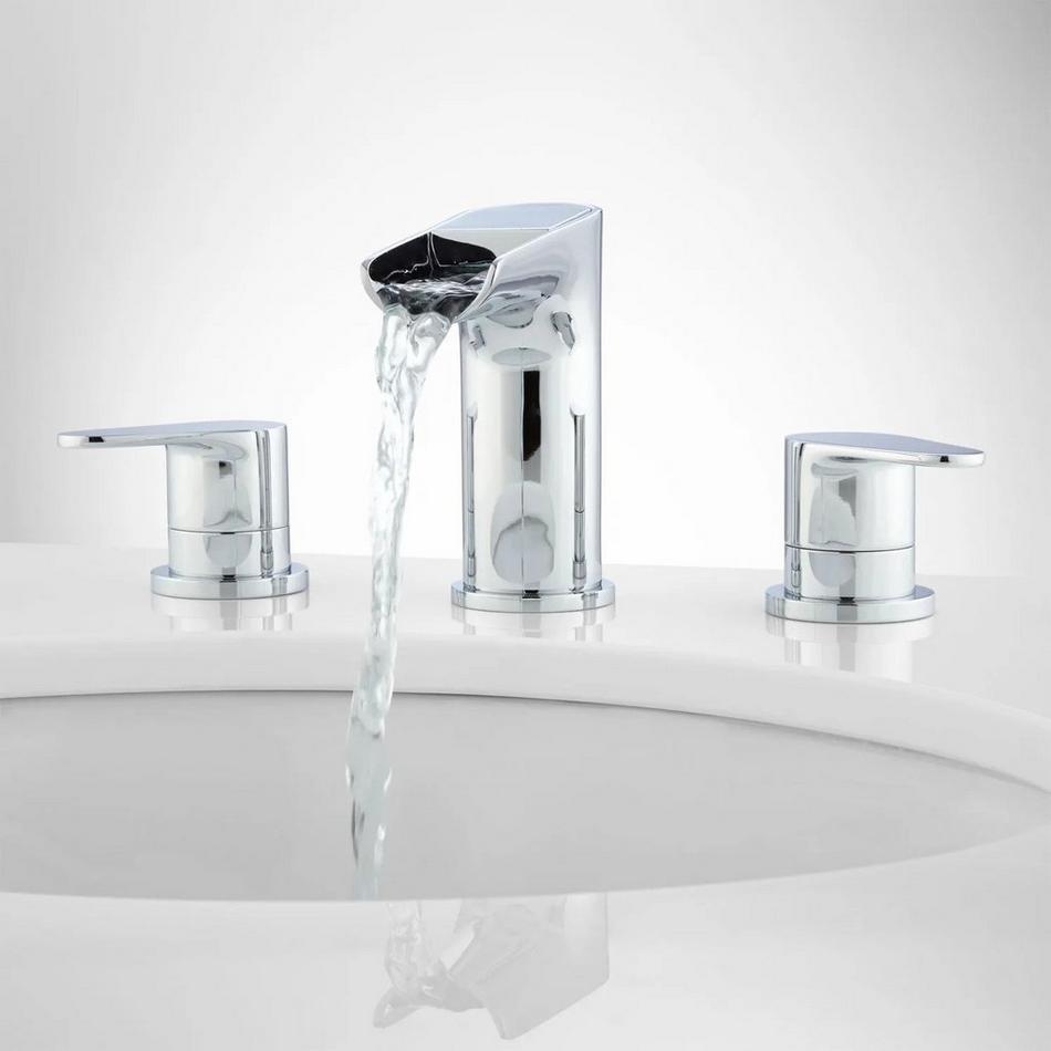 Pagosa Widespread Waterfall Faucet - Overflow - Chrome, , large image number 0