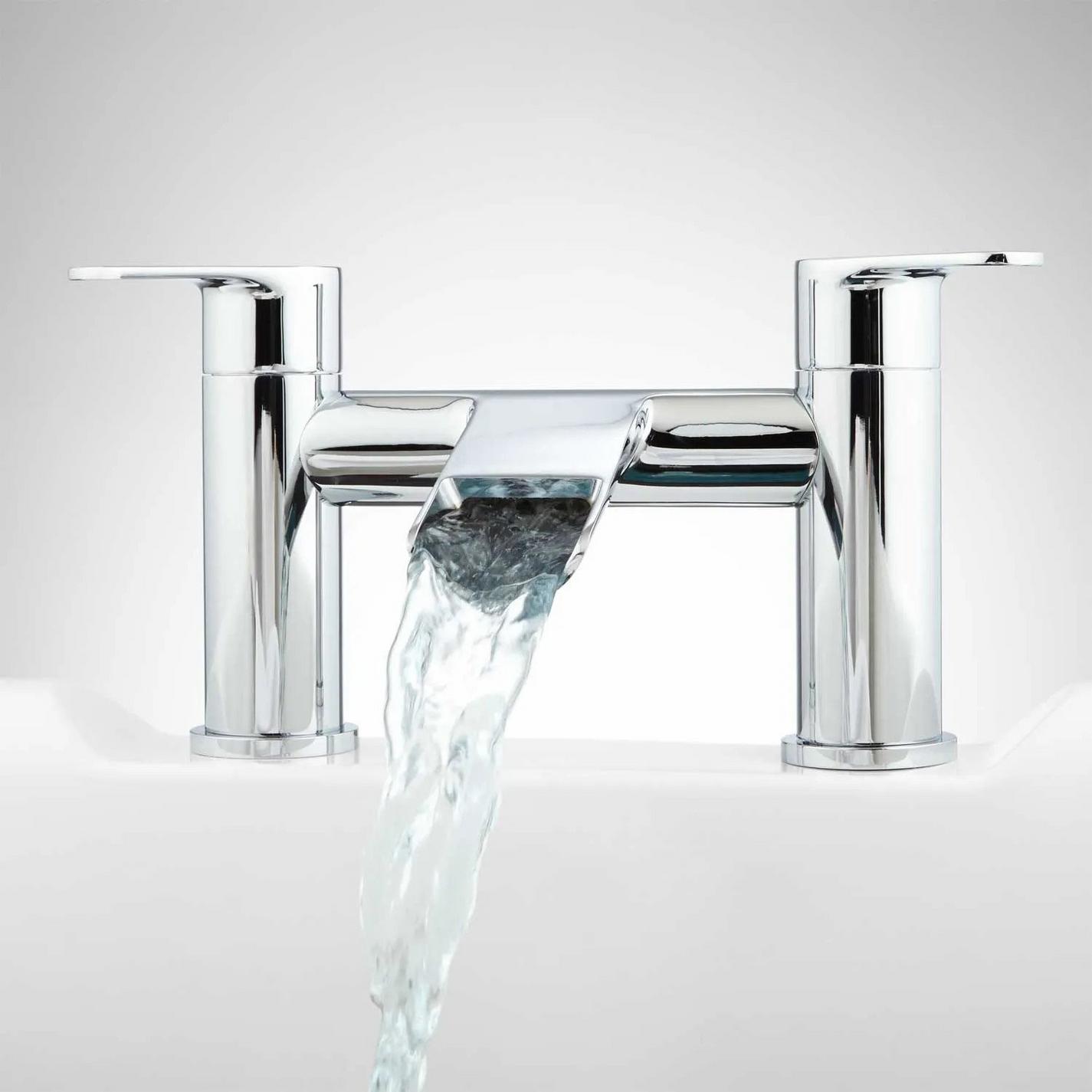 Pagosa Waterfall DeckMount Tub Faucet Signature Hardware