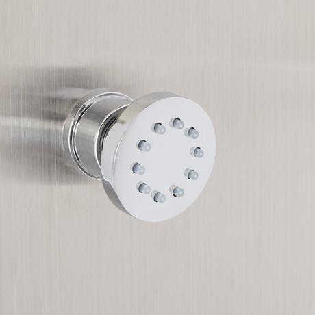 Novi Thermostatic Stainless Steel Shower Panel with Hand Shower