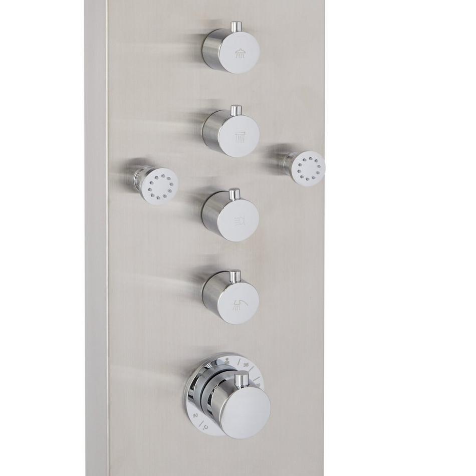 Novi Thermostatic Stainless Steel Shower Panel with Hand Shower, , large image number 6