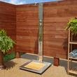 Abner Outdoor Stainless Steel Shower Panel with Bamboo Tray, , large image number 0