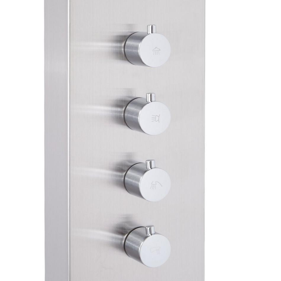 Shelton Thermostatic Stainless Steel Tub and Shower Panel with Hand Shower, , large image number 6
