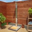 Alvin Outdoor Stainless Steel Shower Panel with Bamboo Tray, , large image number 0