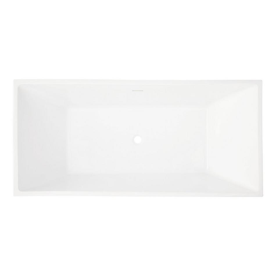 67" Renlo Acrylic Freestanding Tub - With Integral Overflow, , large image number 3