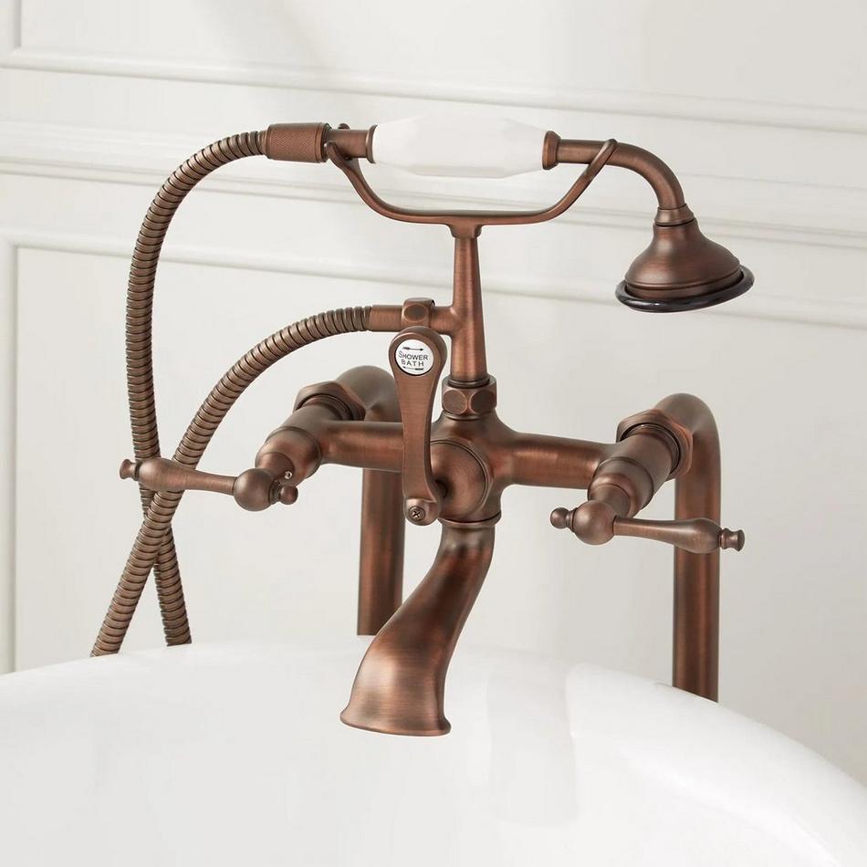 31-1/2" Freestanding Telephone Faucet - Lever Handle - Oil Rubbed Bronze, , large image number 1