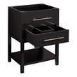 24" Robertson Console Vanity - Black - Vanity Cabinet Only, , large image number 1