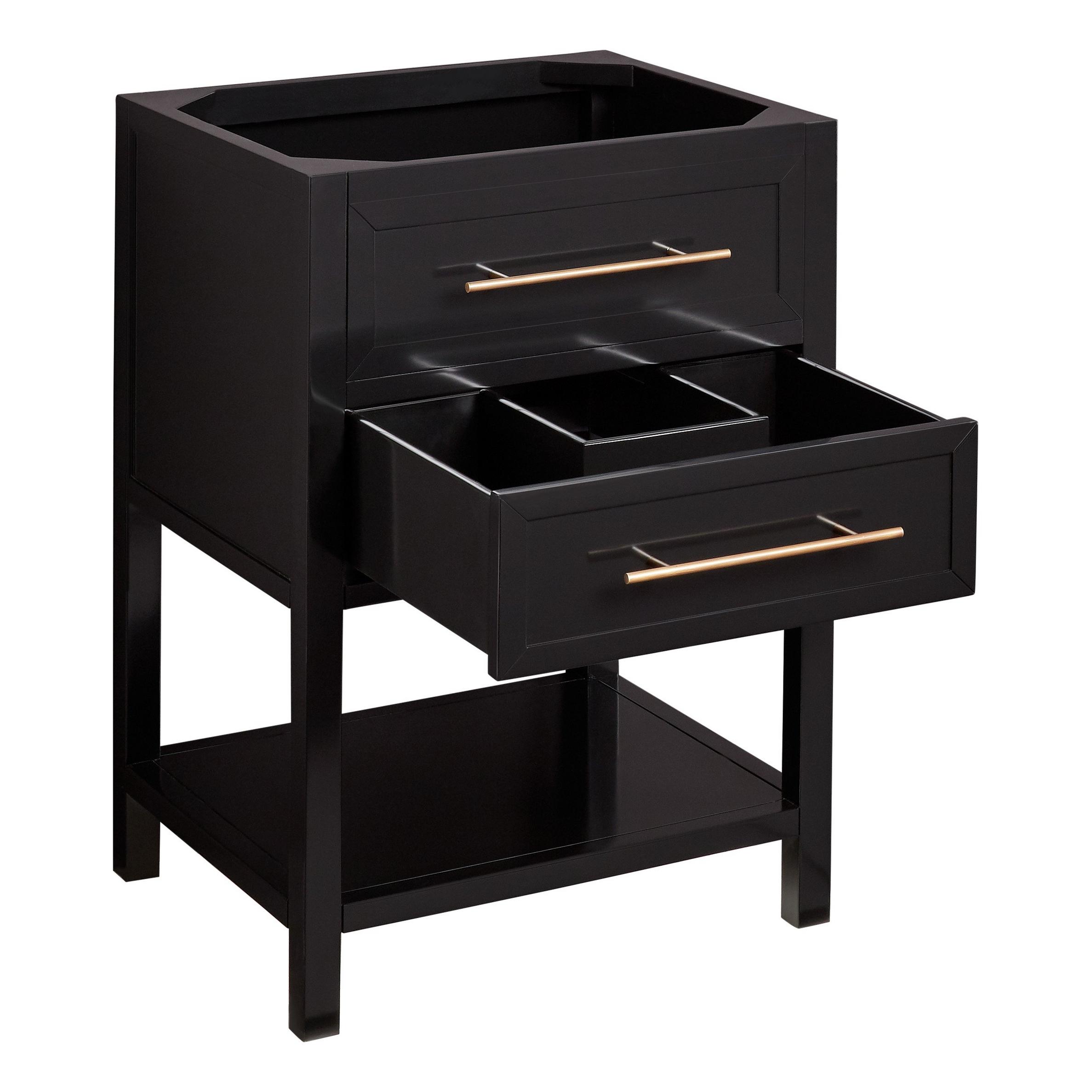 24" Robertson Console Vanity for Rectangular Undermount Sink Black