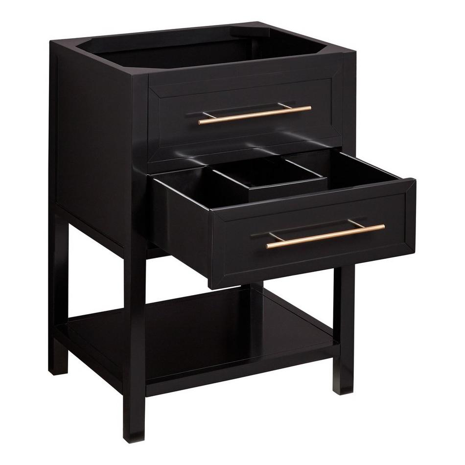 24" Robertson Console Vanity - Black - Vanity Cabinet Only, , large image number 1