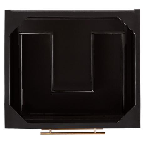 24" Robertson Console Vanity for Rectangular Undermount Sink - Black
