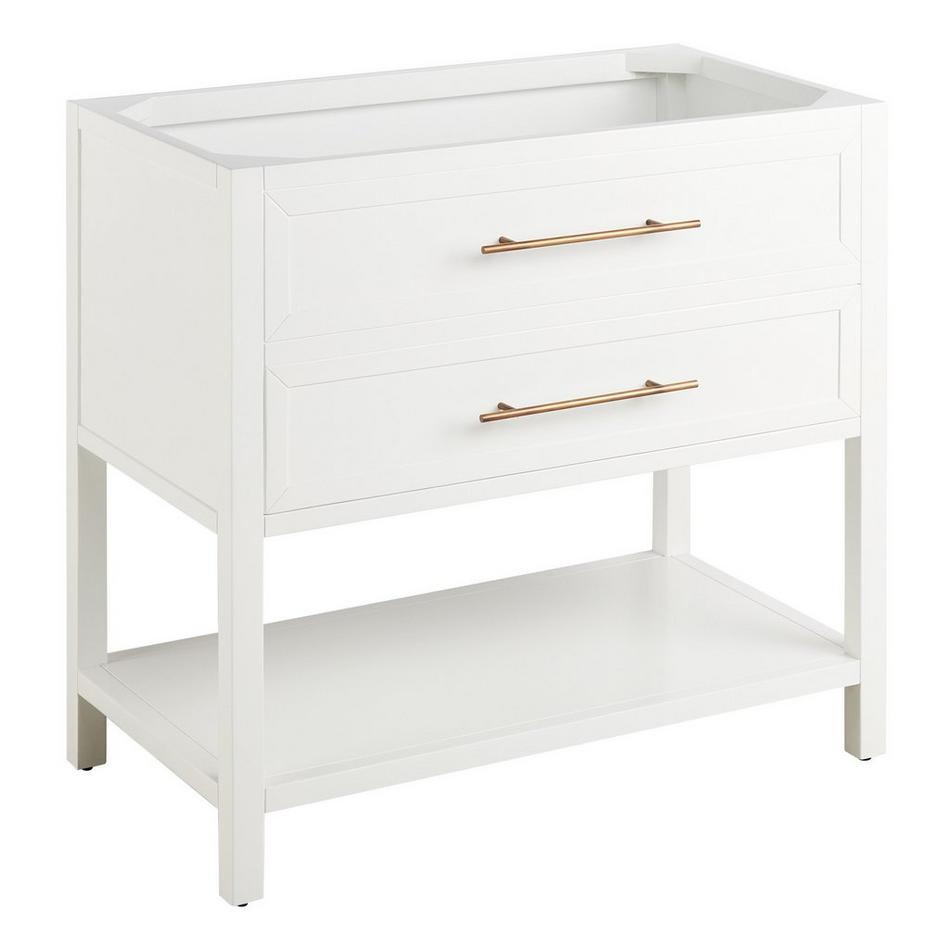 36" Robertson Console Vanity for Rectangular Undermount Sink - Bright White, , large image number 1