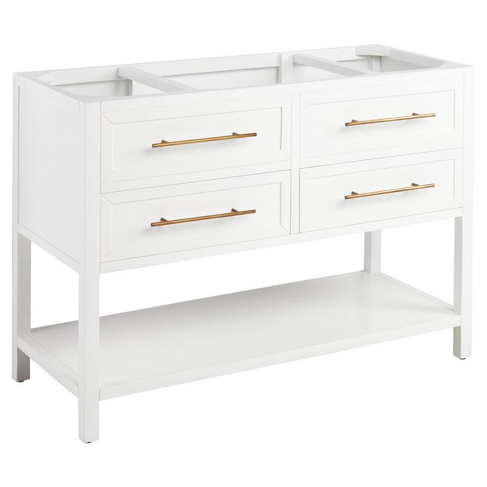 48" Robertson Vanity - Bright White - Vanity Cabinet Only, , large image number 0