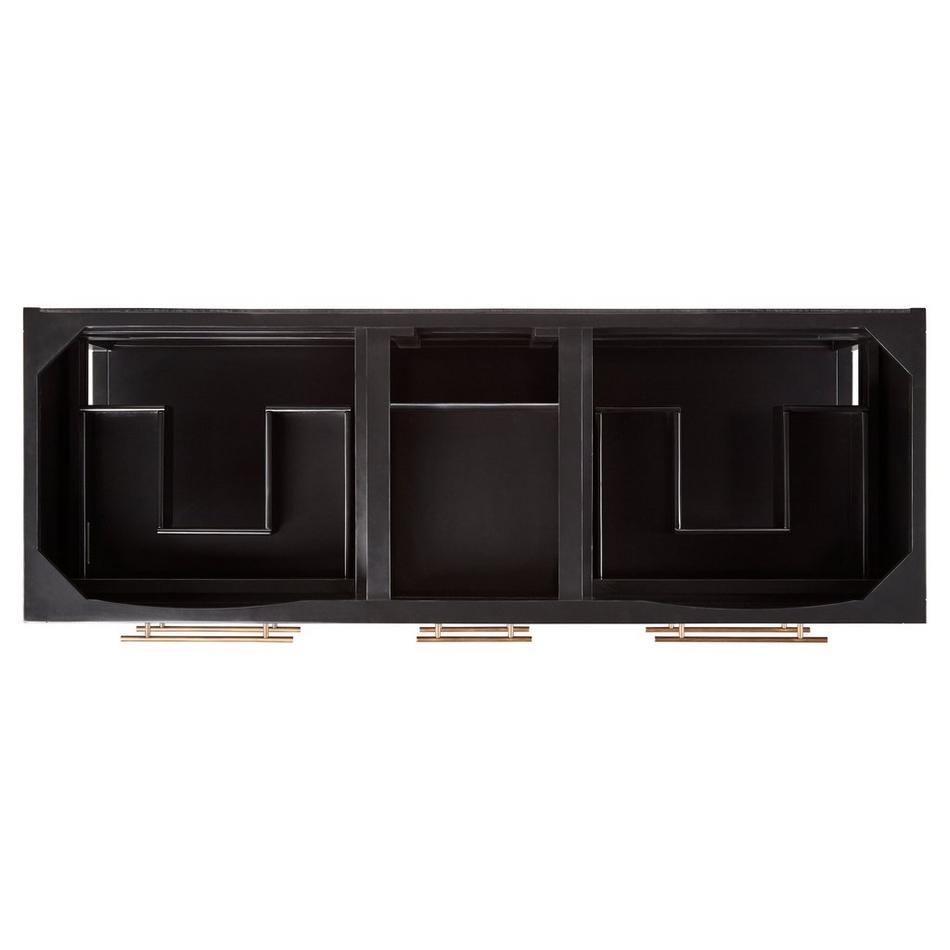 60" Robertson Double Console Vanity for Rectangular Undermount Sinks - Black, , large image number 4