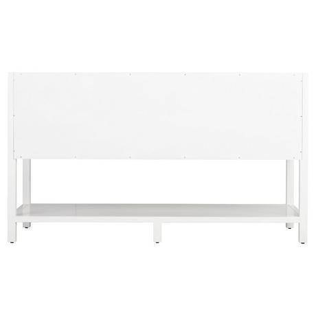 60" Robertson Double Vanity - Bright White - Vanity Cabinet Only