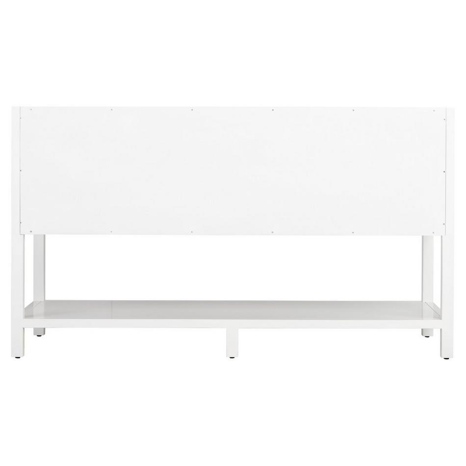 60" Robertson Double Vanity for Rectangular Undermount Sinks - Bright White, , large image number 4