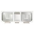 60" Robertson Double Vanity - Bright White - Vanity Cabinet Only, , large image number 2