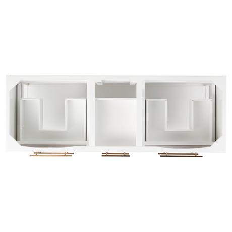 60" Robertson Double Vanity for Undermount Sinks - Bright White