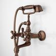 Barlow Wall Mount Tub Faucet and Hand Shower with Metal Cross Handles, , large image number 5