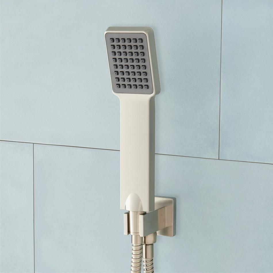 Calhoun Shower System with Rainfall Shower Head and Hand Shower - Brushed Nickel, , large image number 2