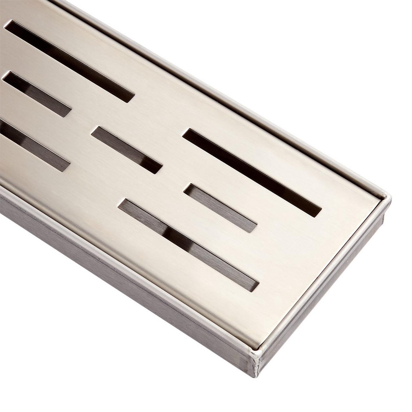 Effendi Linear Shower Drain with Drain Flange Signature Hardware
