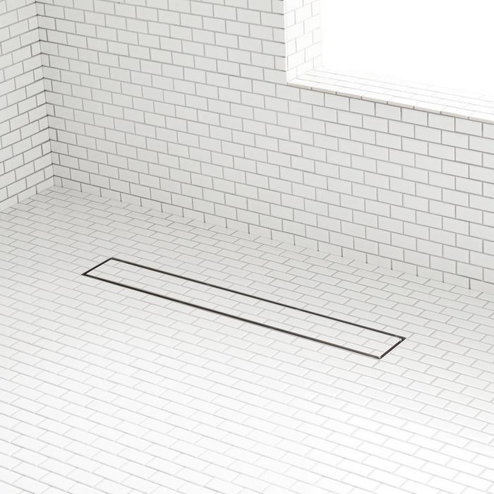 Adelphi Square Shower Drain in Brushed Gold
