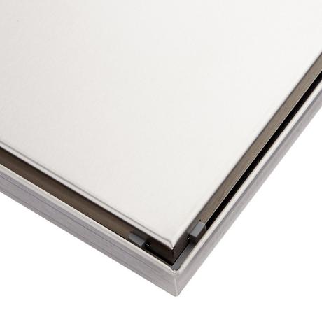 Cohen Wide Linear Tile-In Shower Drain with Drain Flange