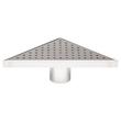 8" Werner Triangular Shower Drain - Brushed Stainless Steel, , large image number 1