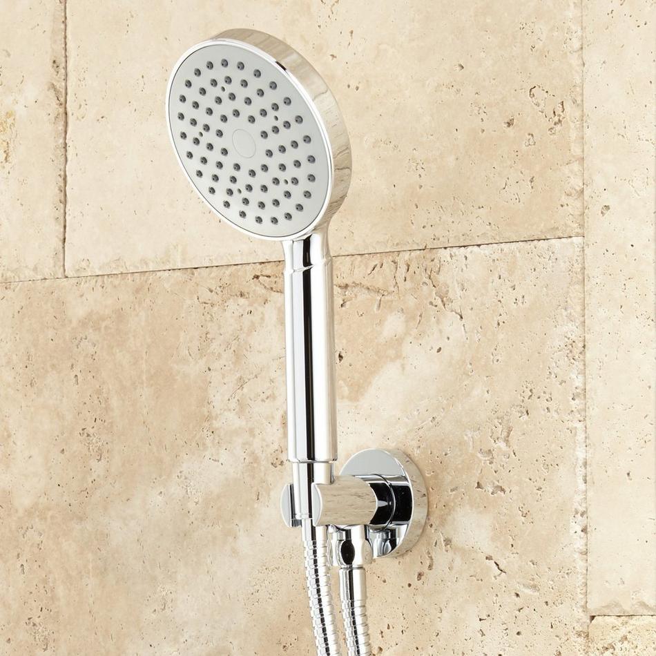Royal Shower Head with Handheld Wall Mounted, Shower Faucets Sets Complete  Brushed Nickel with 10 Inches High Pressure Shower Head for Bathroom  Rough-in Valve Body and Trim Included