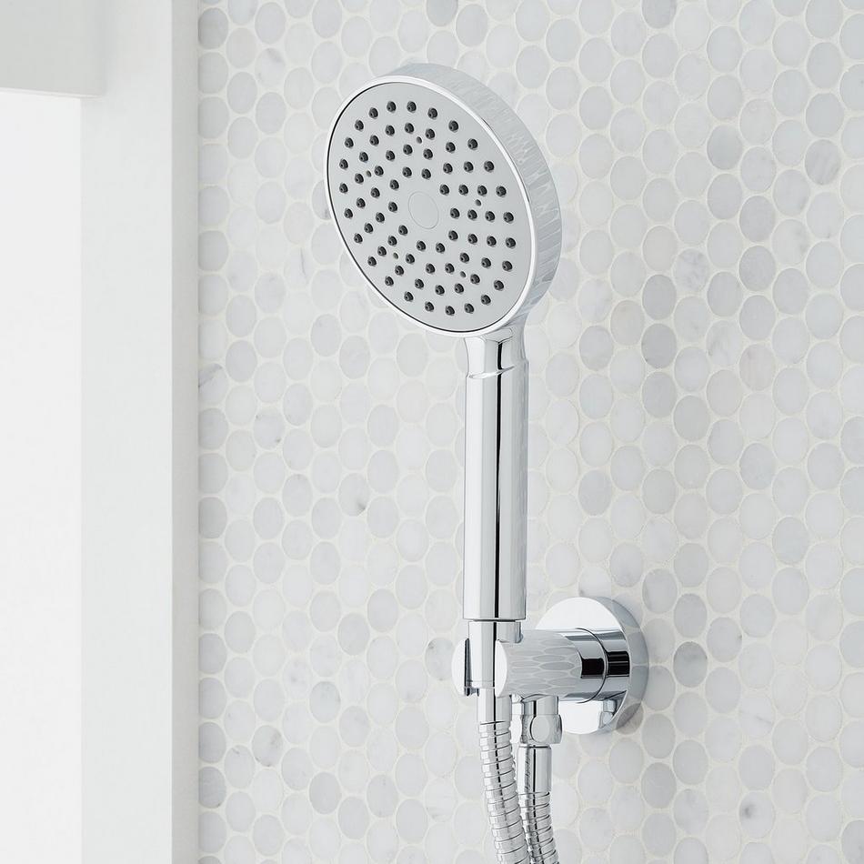 Lattimore Shower System with Rainfall Shower Head & Hand Shower - Chrome, , large image number 3