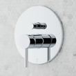 Lattimore Shower System with Rainfall Shower Head & Hand Shower - Chrome, , large image number 2