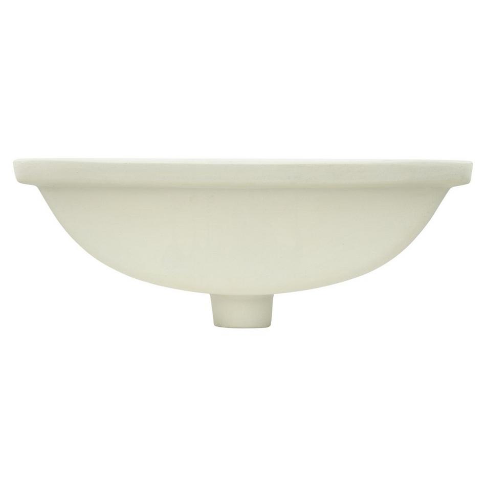 Rectangular Porcelain Undermount Bathroom Sink - White, , large image number 3