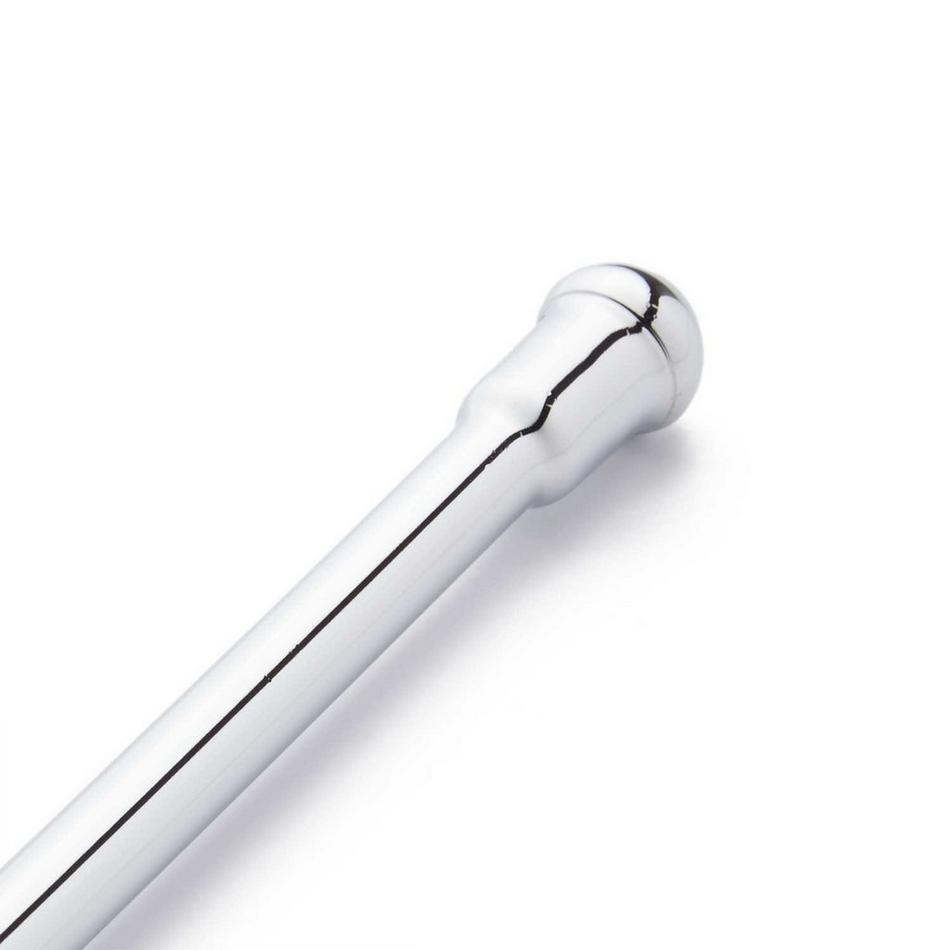 3/8" OD X 20" Bathroom Supply Tube - Non-Corrugated - Bendable - Chrome, , large image number 1