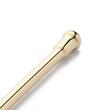 3/8" OD X 20" Bathroom Supply Tube - Non-Corrugated - Bendable - Polished Brass, , large image number 1
