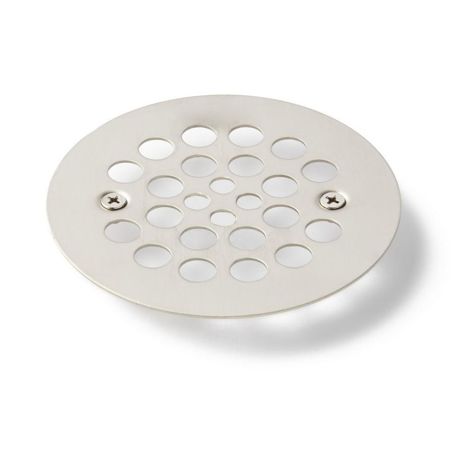 Round Shower Drain Strainer - Brushed Nickel, , large image number 1