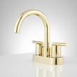 Lindo Centerset Bathroom Faucet - Overflow - Polished Brass, , large image number 1