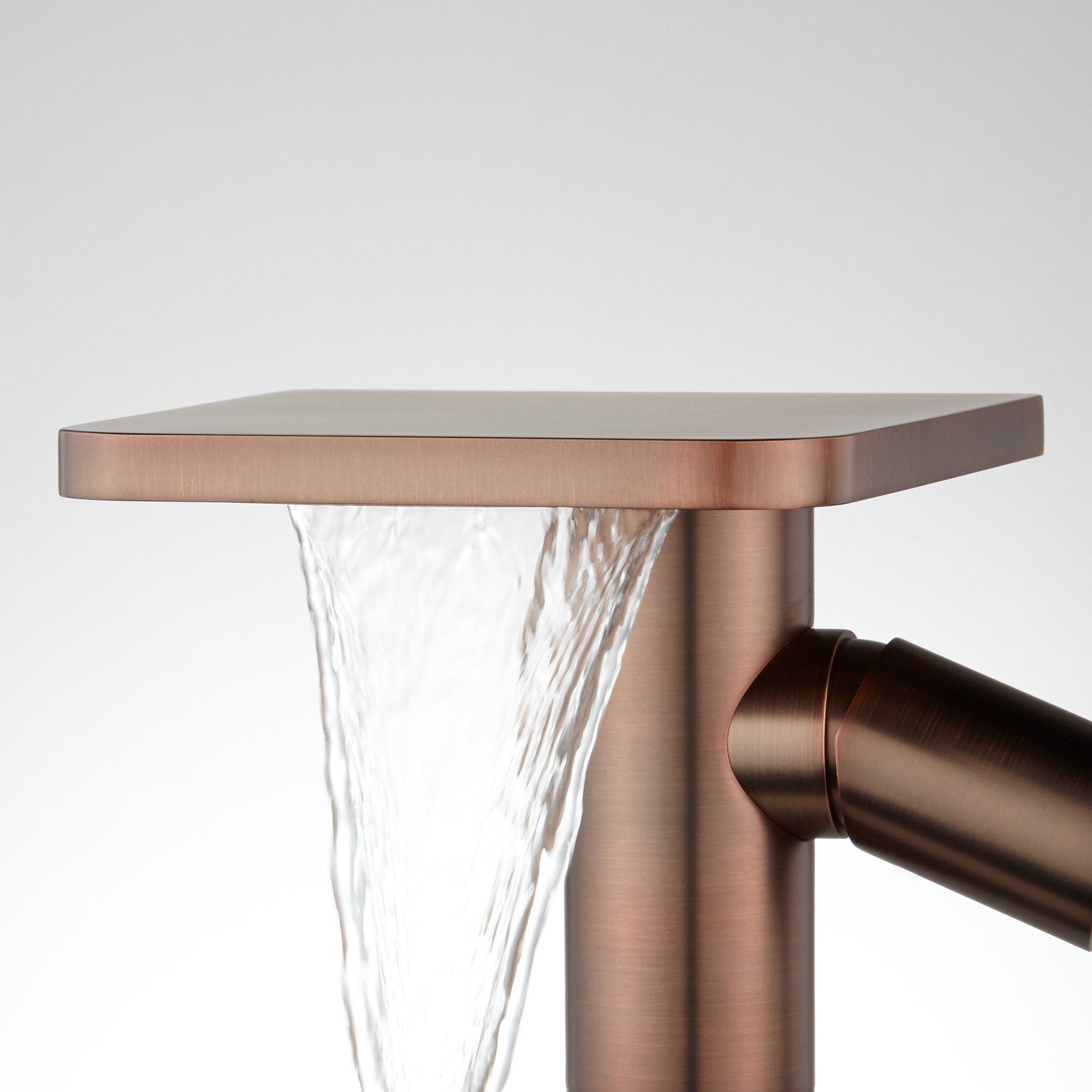 Knox Waterfall Vessel Faucet with Pop-Up Drain | Signature Hardware