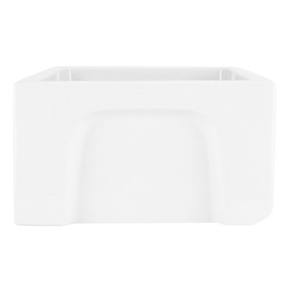 36" Mitzy Reversible Fireclay Farmhouse Sink - Smooth Apron - White, , large image number 3