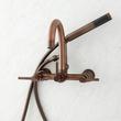 Sebastian Wall-Mount Tub Faucet with Lever Handles and 4" Wall Couplers - Oil Rubbed Bronze, , large image number 0