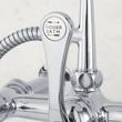 Wall-Mount Telephone Faucet with Cross Handles and 4" Wall Couplers - Chrome, , large image number 4