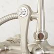Wall-Mount Telephone Faucet with Cross Handles and 4" Wall Couplers - Brushed Nickel, , large image number 4