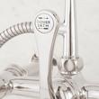 Wall-Mount Telephone Faucet with Cross Handles and 4" Wall Couplers - Polished Nickel, , large image number 4