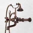 Wall-Mount Telephone Faucet with Cross Handles and 6" Wall Couplers - Oil Rubbed Bronze, , large image number 0