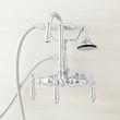 Pasaia Tub Faucet with Hand Shower and 4" Wall Couplers - Chrome, , large image number 0