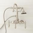 Pasaia Tub Faucet with Hand Shower and 4" Wall Couplers - Brushed Nickel, , large image number 0