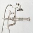 Wall-Mount Telephone Faucet with Lever Handles and 4" Wall Couplers - Brushed Nickel, , large image number 2