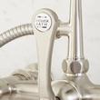 Wall-Mount Telephone Faucet with Lever Handles and 4" Wall Couplers - Brushed Nickel, , large image number 4