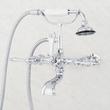Wall-Mount Telephone Faucet with Lever Handles and 4" Wall Couplers - Chrome, , large image number 0