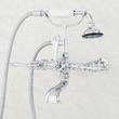 Wall-Mount Telephone Faucet with Lever Handles and 4" Wall Couplers - Chrome, , large image number 1