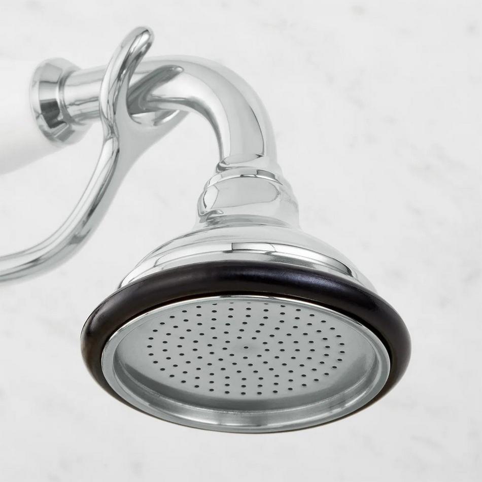 Wall-Mount Telephone Faucet with Lever Handles and 4" Wall Couplers - Chrome, , large image number 6