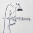 Wall-Mount Telephone Faucet with Lever Handles and 4" Wall Couplers - Chrome, , large image number 3